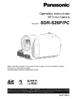 Panasonic SDR-S26 Operating Instructions Manual предпросмотр