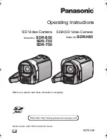 Panasonic SDR-S50 Operating Instructions Manual предпросмотр