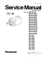 Preview for 1 page of Panasonic SDR-S50P Service Manual