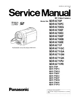 Panasonic SDR-S70P Service Manual preview