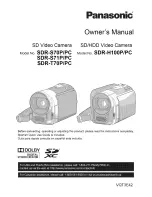 Preview for 1 page of Panasonic SDR-S71PC Owner'S Manual