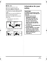 Preview for 3 page of Panasonic SDR-S9 Operating Instructions Manual