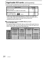 Предварительный просмотр 20 страницы Panasonic SDR-SW20P Operating Instructions Manual