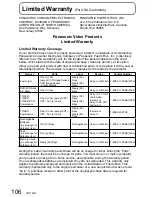 Preview for 106 page of Panasonic SDR-SW20P Operating Instructions Manual