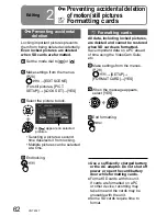 Предварительный просмотр 62 страницы Panasonic SDR-SW21 Operating Instructions Manual