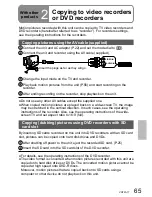 Предварительный просмотр 65 страницы Panasonic SDR-SW21 Operating Instructions Manual