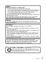 Preview for 5 page of Panasonic SDR-SW21P Operating Instructions Manual