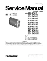 Preview for 1 page of Panasonic SDR-SW21PC Service Manual