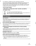 Preview for 7 page of Panasonic SDRS150 - SD MOVIE CAMERA Operating Instructions Manual