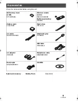 Preview for 9 page of Panasonic SDRS150 - SD MOVIE CAMERA Operating Instructions Manual