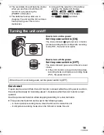 Preview for 19 page of Panasonic SDRS150 - SD MOVIE CAMERA Operating Instructions Manual