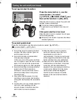 Preview for 20 page of Panasonic SDRS150 - SD MOVIE CAMERA Operating Instructions Manual