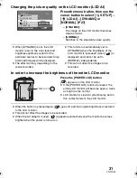 Preview for 31 page of Panasonic SDRS150 - SD MOVIE CAMERA Operating Instructions Manual