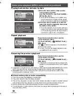 Preview for 62 page of Panasonic SDRS150 - SD MOVIE CAMERA Operating Instructions Manual