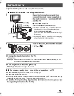 Preview for 73 page of Panasonic SDRS150 - SD MOVIE CAMERA Operating Instructions Manual