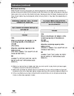 Preview for 100 page of Panasonic SDRS150 - SD MOVIE CAMERA Operating Instructions Manual