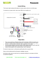 Предварительный просмотр 5 страницы Panasonic Secon H Series Installation And Setup