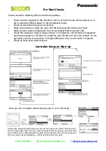 Предварительный просмотр 6 страницы Panasonic Secon H Series Installation And Setup