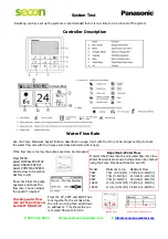 Предварительный просмотр 11 страницы Panasonic Secon H Series Installation And Setup