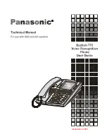 Panasonic Sectlon 770 Technical Manual preview