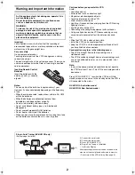 Предварительный просмотр 2 страницы Panasonic Series Hi-Fi NV-HV61 Operating Instructions Manual