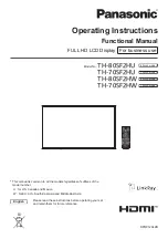 Preview for 1 page of Panasonic SF2H Series Operating Instructions Manual