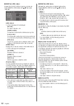 Preview for 62 page of Panasonic SF2H Series Operating Instructions Manual