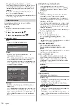 Preview for 70 page of Panasonic SF2H Series Operating Instructions Manual