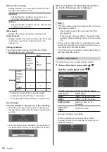 Preview for 72 page of Panasonic SF2H Series Operating Instructions Manual