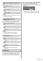 Preview for 77 page of Panasonic SF2H Series Operating Instructions Manual