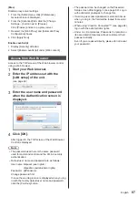 Preview for 87 page of Panasonic SF2H Series Operating Instructions Manual