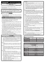 Preview for 1 page of Panasonic SF4D-*-01 Series Quick Instruction Manual