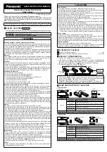 Panasonic SG-P Series Quick Instruction Manual preview