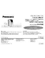 Предварительный просмотр 1 страницы Panasonic SH-FX60 - Wireless Audio Delivery System Operating Instructions Manual