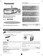 Предварительный просмотр 1 страницы Panasonic SH-FX80 Operating Instructions Manual