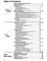 Предварительный просмотр 4 страницы Panasonic ShowStopper PV-HS1000 Operating Instructions Manual