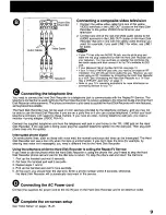 Предварительный просмотр 9 страницы Panasonic ShowStopper PV-HS1000 Operating Instructions Manual