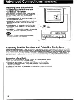 Предварительный просмотр 16 страницы Panasonic ShowStopper PV-HS1000 Operating Instructions Manual