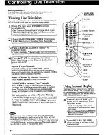 Предварительный просмотр 22 страницы Panasonic ShowStopper PV-HS1000 Operating Instructions Manual