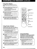 Предварительный просмотр 24 страницы Panasonic ShowStopper PV-HS1000 Operating Instructions Manual