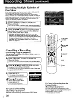 Предварительный просмотр 28 страницы Panasonic ShowStopper PV-HS1000 Operating Instructions Manual