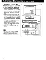 Предварительный просмотр 14 страницы Panasonic Showstopper PV-HS2000 Operating Instructions Manual