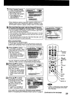 Предварительный просмотр 19 страницы Panasonic Showstopper PV-HS2000 Operating Instructions Manual