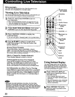 Предварительный просмотр 22 страницы Panasonic Showstopper PV-HS2000 Operating Instructions Manual