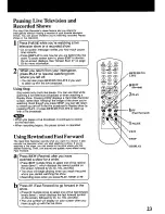 Предварительный просмотр 23 страницы Panasonic Showstopper PV-HS2000 Operating Instructions Manual