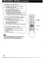 Предварительный просмотр 32 страницы Panasonic Showstopper PV-HS2000 Operating Instructions Manual