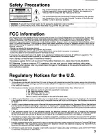 Preview for 3 page of Panasonic ShowStopper PV-SS2710 Operating Manual