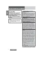 Preview for 4 page of Panasonic SiriusXM CQ-RXBT490U Operating Instructions Manual