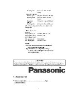 Preview for 3 page of Panasonic SJ-MJ50GH Service Manual