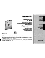 Предварительный просмотр 1 страницы Panasonic SJ-MJ75 Operating Instructions Manual